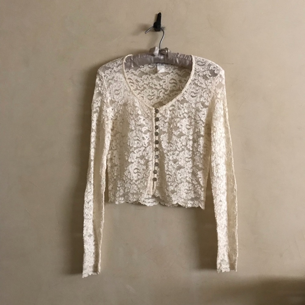 Cream All Lace Top